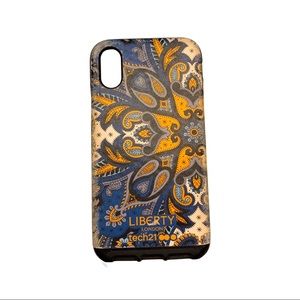 Tech 21 Evo Luxe (Liberty Marham) Case for iPhone XS Blue